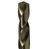 Drill America 1/4" - 1/2" Cobalt Heavy Duty Jobber Length Drill Bit Set, Drill Bit Finish: Gold POUD/ACOJ